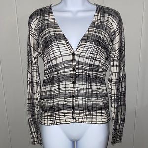 Ann Taylor LOFT V Neck Long Sleeve Button Down Cardigan